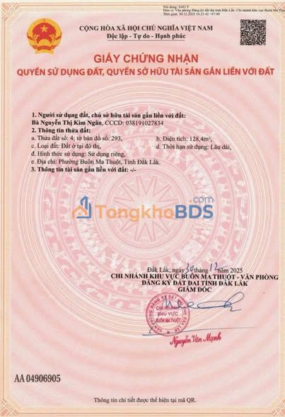 Đất Nền Hẻm Phan Bội Châu, Buôn Ma Thuột - 128m² Thổ Cư, Giá 3.68 Tỷ