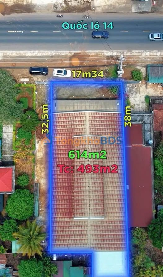 Bán Kho Mặt Tiền QL14 - Buôn Ma Thuột 684m² - Kinh doanh/Sản xuất
