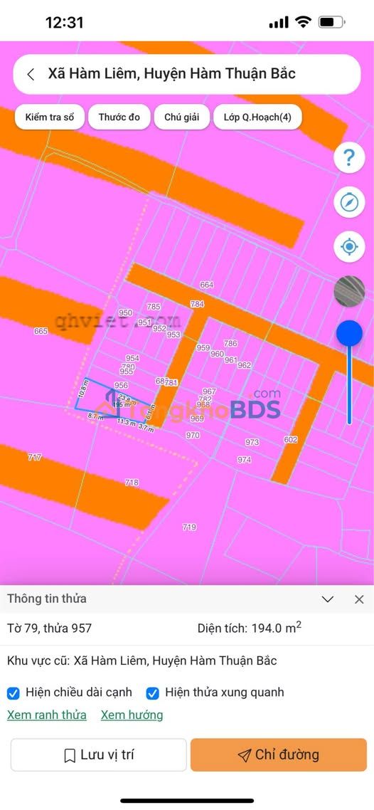 Đất Nền 194m² KDC An Phú Nam, Bình Thuận - Sổ Đỏ Vuông Vắn, Giá Tốt