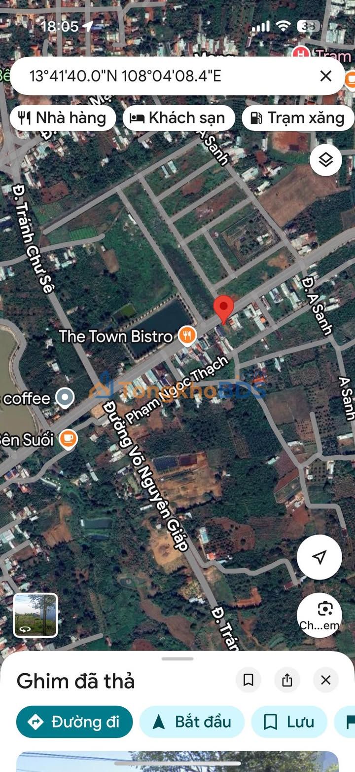 Đất thổ cư 290m² mặt tiền Phan Đình Phùng, Chư Păh - Giá 3.2 tỷ