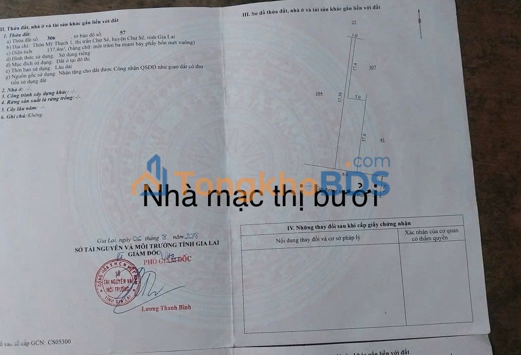 Nhà cấp 4 222m² đường Mạc Thị Bưởi, Chư Sê - Giá 1.35 tỷ, Sẵn Sàng Ở Ngay