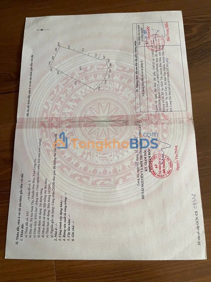 Bán Gấp Đất Cây Lâu Năm Đức Hòa 9500m² - Sổ Hồng Rõ Ràng