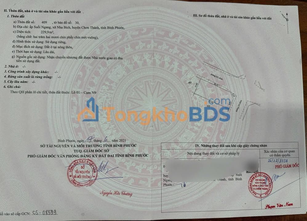 Đất Nền Lô Góc 2 Mặt Tiền Suối Ngang, Bình Phước - 229.9m² Giá 860 Triệu