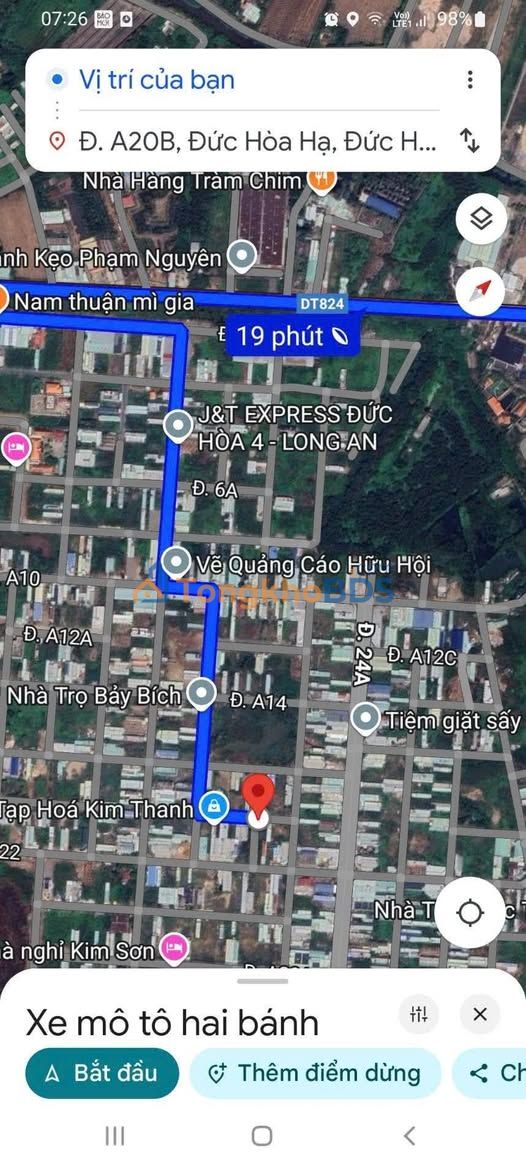 Đất Nền Sổ Hồng KDC Tân Đức, Đức Hòa 125m² - Giá 1.6 Tỷ