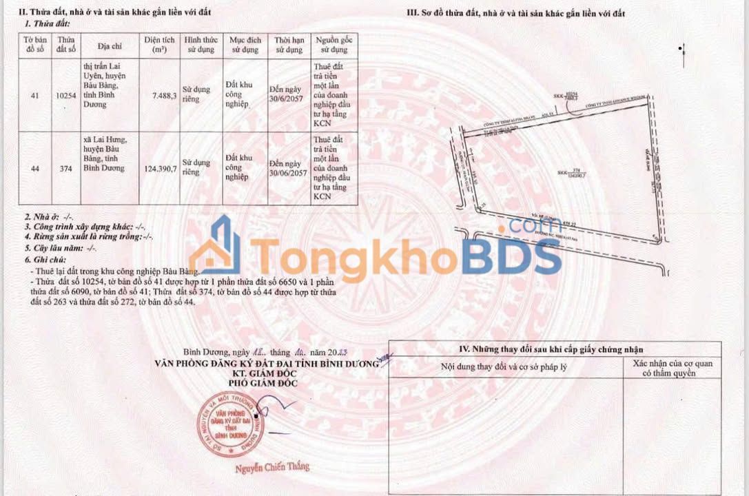 Bán Đất KCN Bàu Bàng, Bình Dương - 131.879m² Sẵn Sàng Đầu Tư
