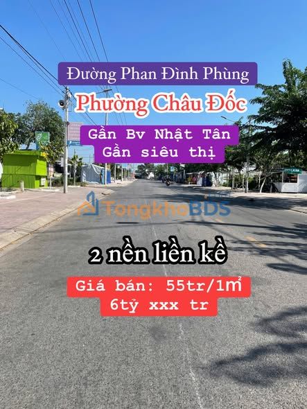 Bán 2 Nền Đất Vàng Đường Phan Đình Phùng, Châu Đốc - Lợi Thế Kinh Doanh