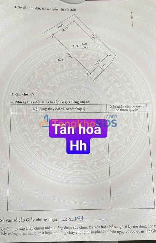 Đất thổ cư 400m² tại Tân Hòa, Hưng Hà chỉ 3.4 tỷ - Đầu tư sinh lời ngay!