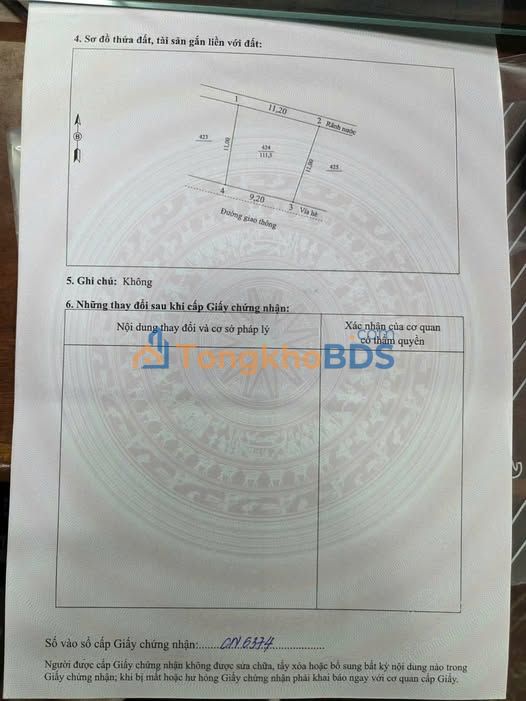 Đất nền 111m² Sổ hồng sẵn, Tam Nông - Tiềm năng đầu tư sinh lời