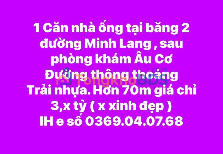 Nhà phố Minh Lang, Việt Trì 72m² - Sẵn sàng đón gia đình an cư