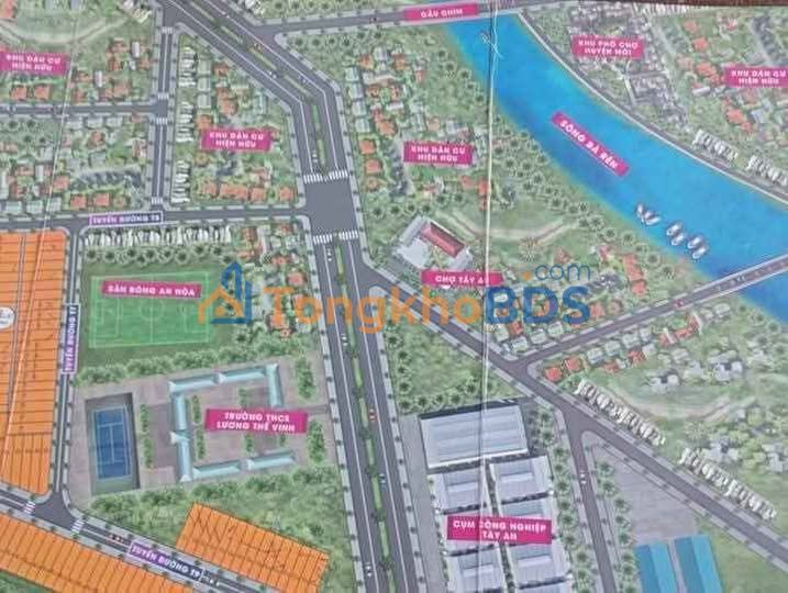 Đất nền KCN Tây An An Hòa Duy Xuyên 180m² đường ô tô