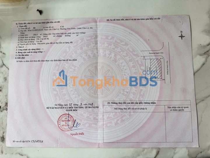 Đất nền Lỗ Giáng 7 Đà Nẵng 100m²/5.28 tỷ - Sổ đỏ chính chủ