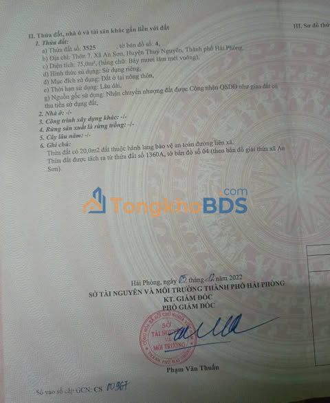 Đất nền Ninh Sơn Thủy Nguyên 75m² - Đường to ô tô