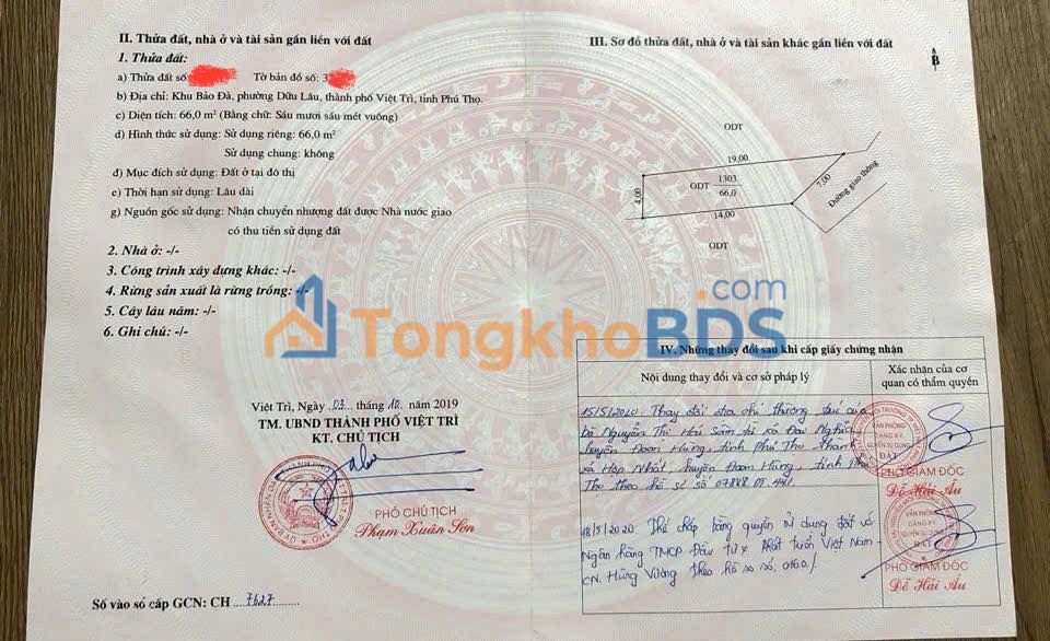 Nhà cấp 4 66m² Full Thổ Cư, Trung Tâm Việt Trì - Sẵn Sàng Vào Ở Ngay