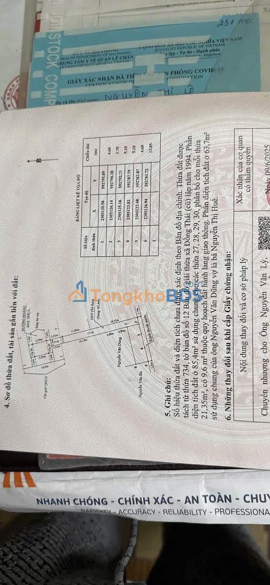 Đất nền An Biên Lê Chân 64m² - Sổ đỏ chính chủ