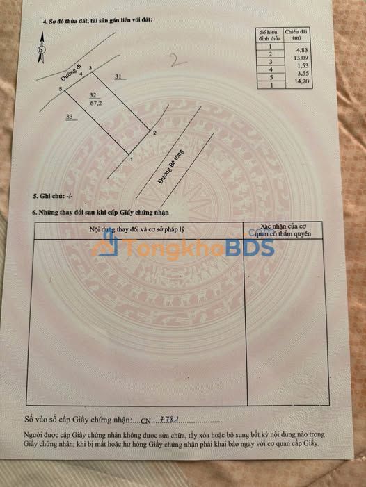 Bán Gấp Đất Thổ Cư 67m² Sổ Đỏ, Đường Bến Bắc - Giá Lỗ 890 Triệu