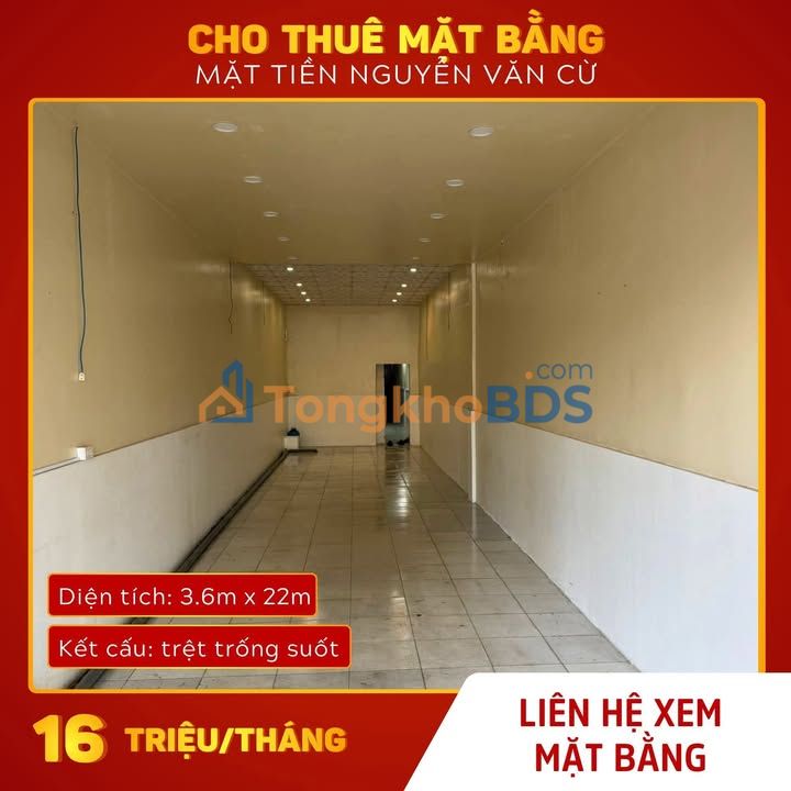 Mặt bằng KD Nguyễn Văn Cừ, Cần Thơ - 79m² Gần ĐH Y Dược, Giá 16 Triệu