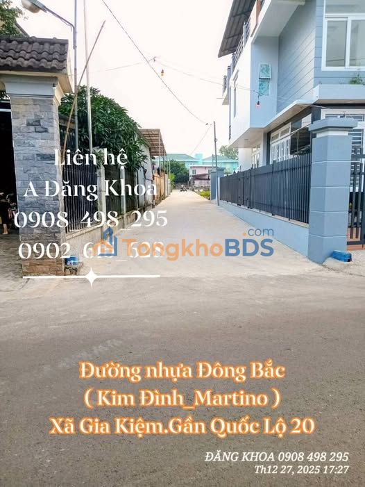 Đất nền Gia Kiệm Đồng Nai 104m² 680 triệu - Sổ đỏ chính chủ