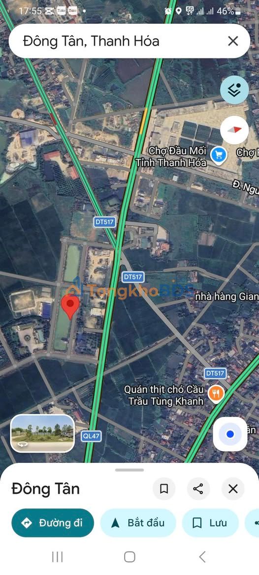 Bán Đất Phường Đông Tân, TP Thanh Hóa 105m² - Hướng Bắc, Gần Chợ Đầu Mối