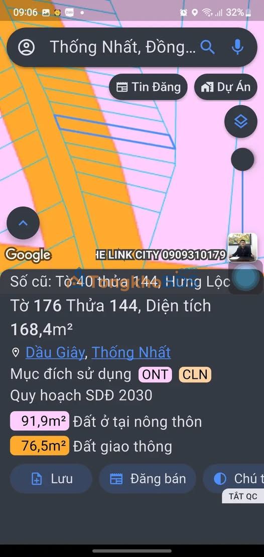 Đất nền Hưng Lộc 168m² 1.15 tỷ - Sổ đỏ chính chủ