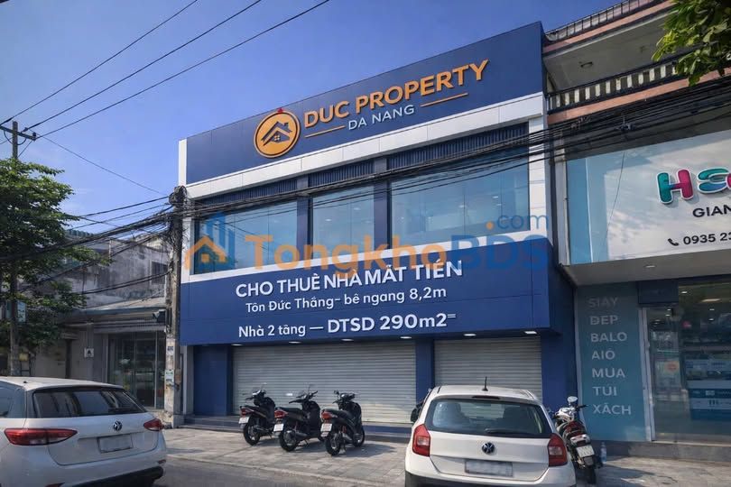 Nhà Mặt Tiền Tôn Đức Thắng, Đà Nẵng - Ngang 8.2m, Kinh Doanh Sầm Uất