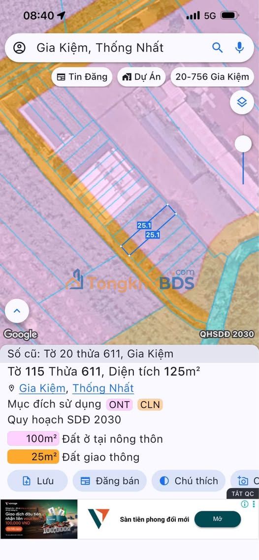 Đất nền Gia Kiệm Đồng Nai 110m² 530tr - Sổ hồng chính chủ