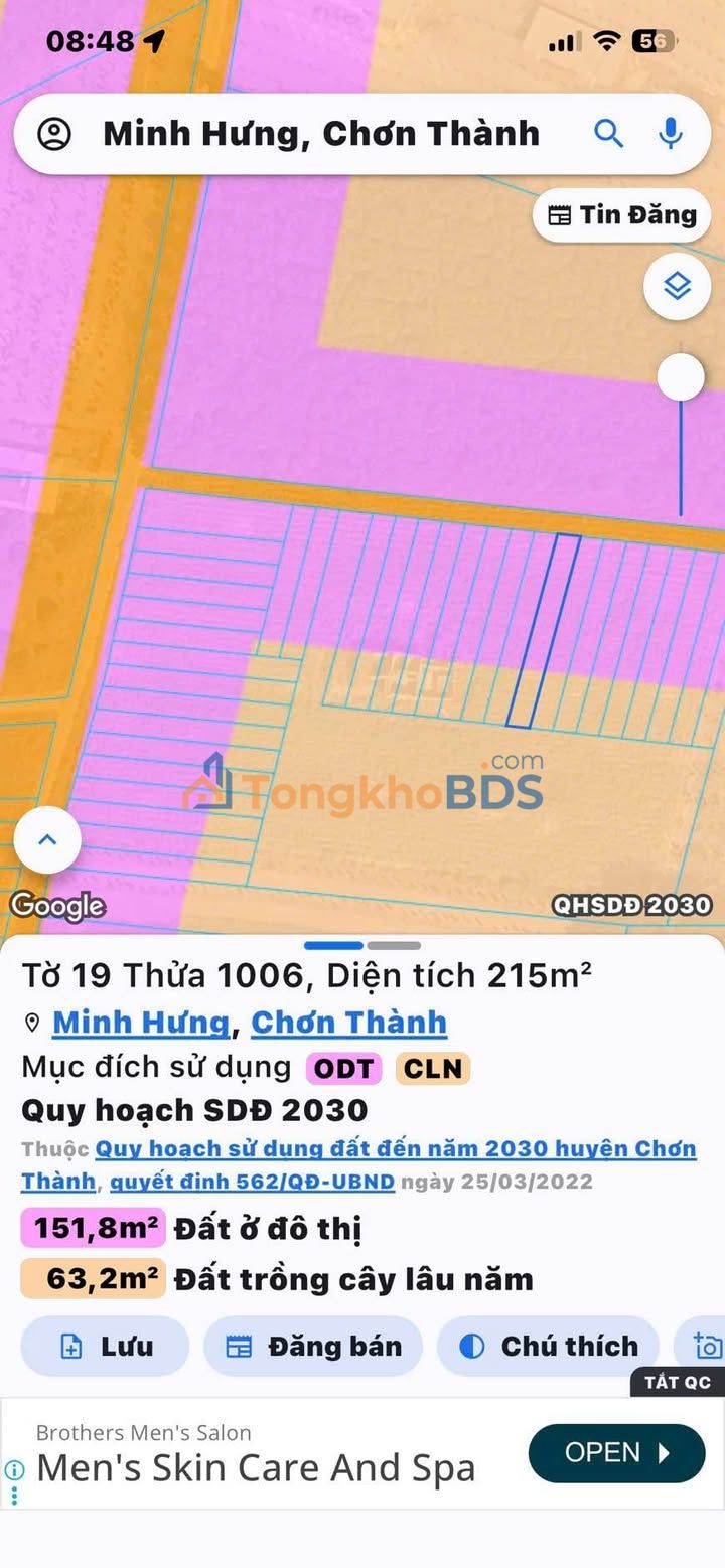 Đất Nền Minh Hưng 3, Bình Phước - 215m² Sổ Sẵn, Giá Đầu Tư