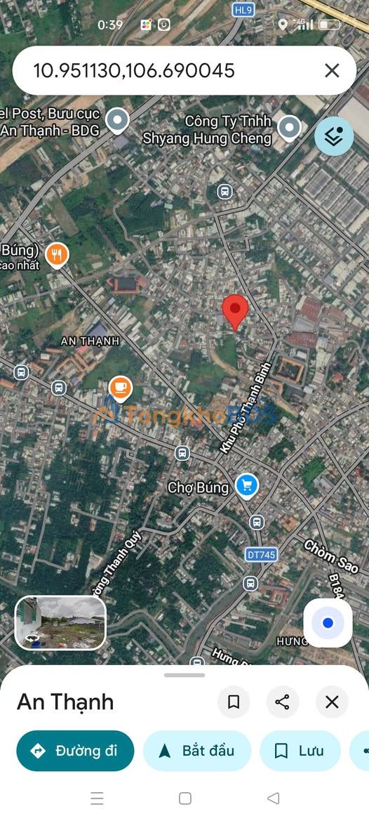 Bán Đất 103m² An Lập, Dầu Tiếng, Bình Dương - Giá 1.75 Tỷ, Sổ TC