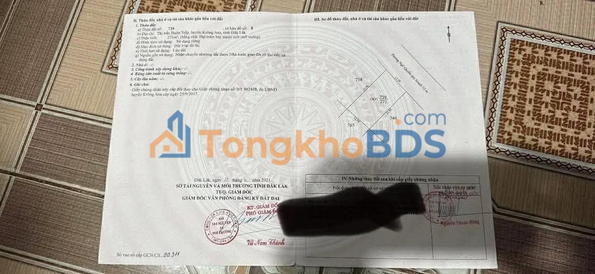 Đất Ngô Quyền Buôn Ma Thuột 276m² 44.16 tỷ - Đường ô tô