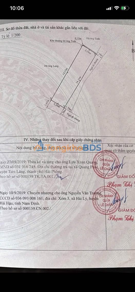 Nhà Lô Góc 92m² Phường An Biên, Hải Phòng - Giá 2.47 Tỷ