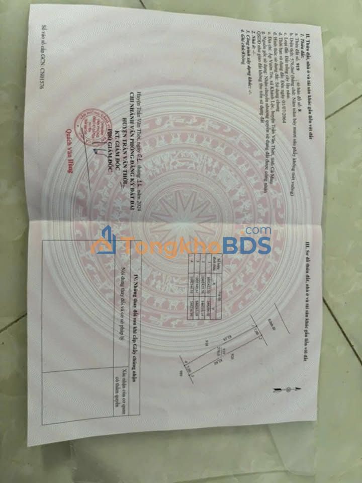 Đất Nền 100m² Đường Sông Đốc - Giá 700 Triệu, Xã Khánh Lộc, Cà Mau