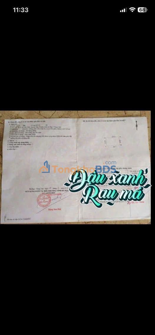 Đất Nền Phú Mỹ 634m² - Giá 800 Triệu, Sẵn Sổ Hồng, Gần Khu Dân Cư