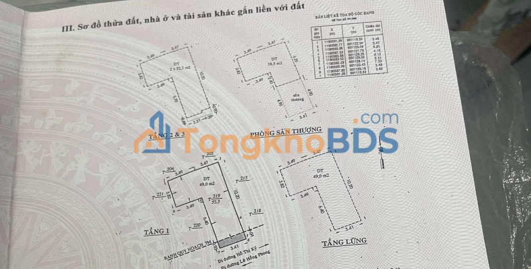 Nhà riêng Hồ Thị Kỷ Quận 10 60m2 9 tỷ - Ô tô vào tận nhà