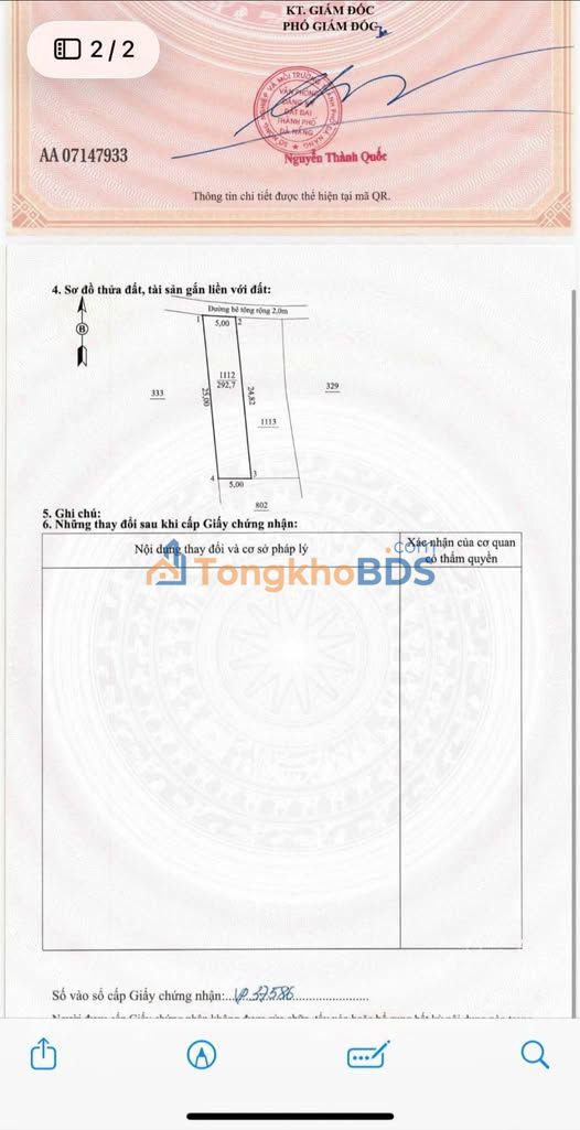 Đất nền Cẩm Thanh Hội An 124m² 2 tỷ - Sổ đỏ chính chủ