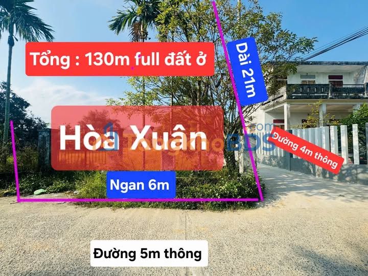 Đất nền Hòa Xuân Cẩm Lệ 130m² 3.25 tỷ - Sổ đỏ chính chủ
