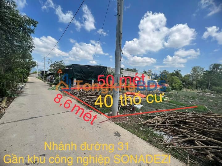 Đất Vàng 421m² Mặt Tiền 8.6m - Sát KCN Sonadezi Châu Đức, Phú Mỹ - 2.16 Tỷ