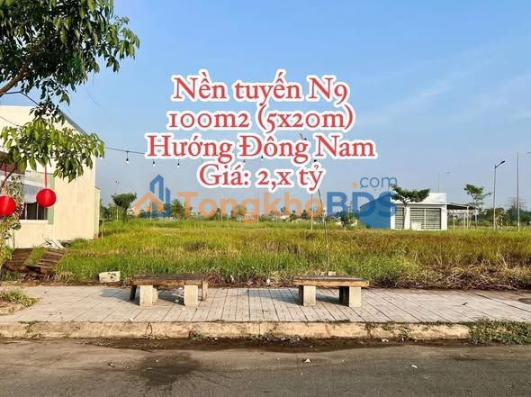 Bán Nền Golden City Long Xuyên 100m² - Hướng Đông Nam, Giá 2 Tỷ