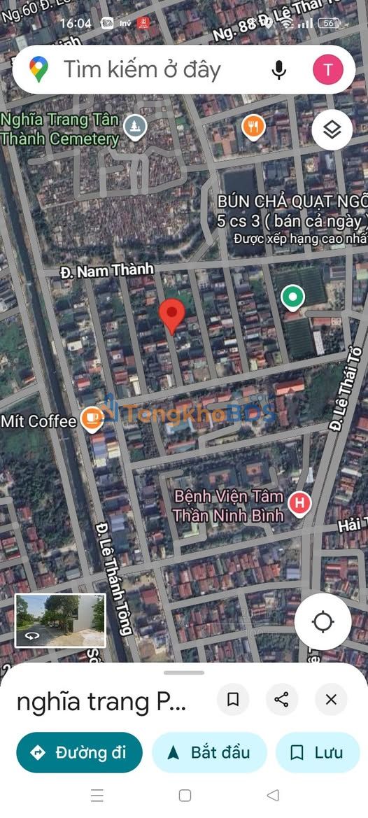 Bán đất nền 102m² hướng Đông tại khu sân bóng Anh Khoa, Nam Định