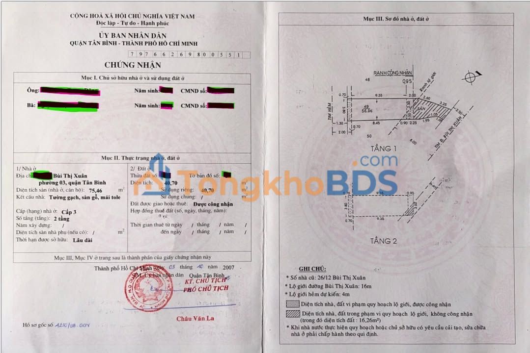 Nhà Mặt Tiền Bùi Thị Xuân Tân Bình 40.7m² - Kinh Doanh Đắc Lộc 8 Tỷ
