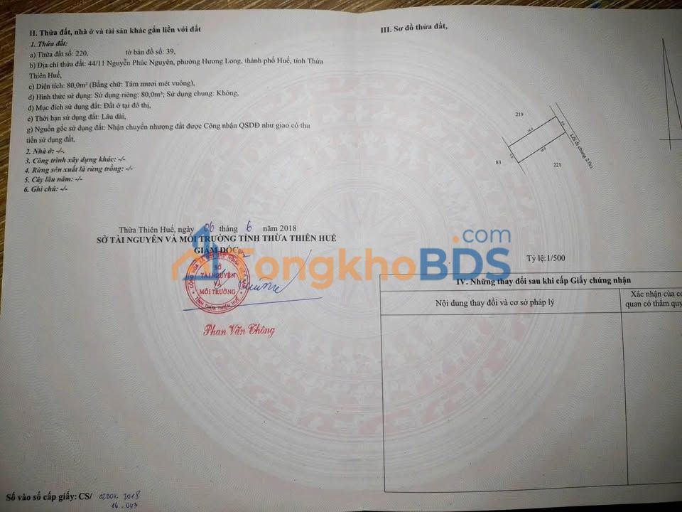 Đất nền Kim Long Huế 80m² giá 1.5 tỷ - Tiềm năng tăng giá