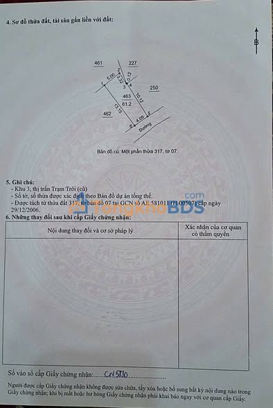 Đất nền Trạm Trôi 61m² giá 7 tỷ - Sổ đỏ chính chủ