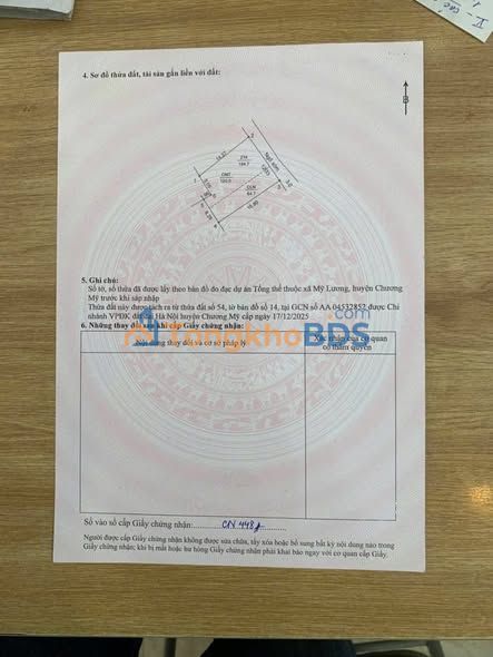 Đất thổ cư Mỹ Lương, Chương Mỹ 184m² - Mặt tiền 11m, giá 18tr/m²