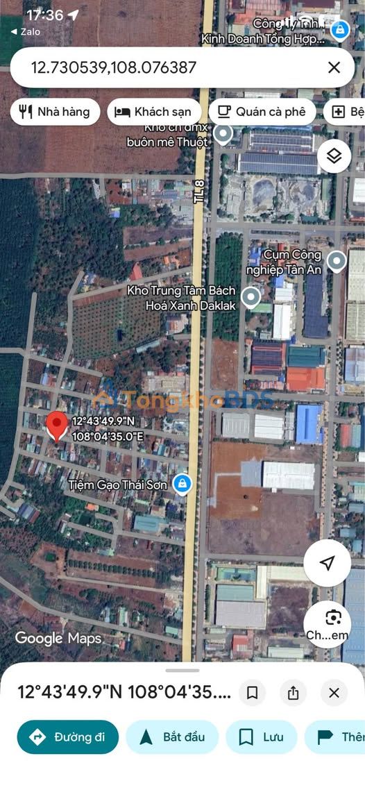 Bán Đất Thổ Cư 95m² Hẻm 849 Hà Huy Tập, Buôn Ma Thuột - Giá 1.95 Tỷ