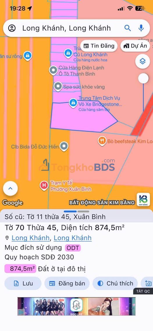 Đất Vàng Mặt Tiền QL1A Long Khánh 900m² - Sổ Hồng Thổ Cư Riêng