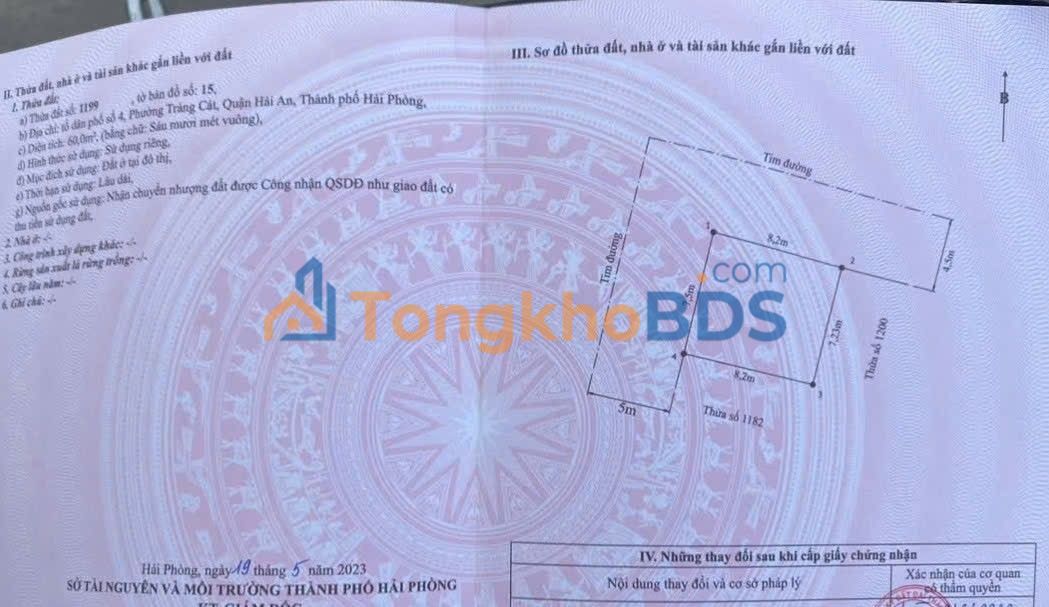 Đất Lô Góc Tràng Cát, Hải An - 60m² Kinh Doanh/Ở - Giá 3.99 Tỷ