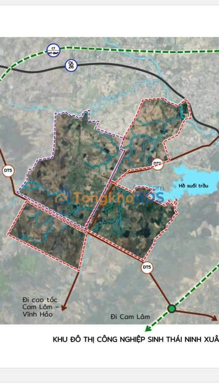 Đất nền Ninh Tân, Khánh Hòa 2532m² - Giá chỉ 734 triệu, gần KCN Ninh Xuân