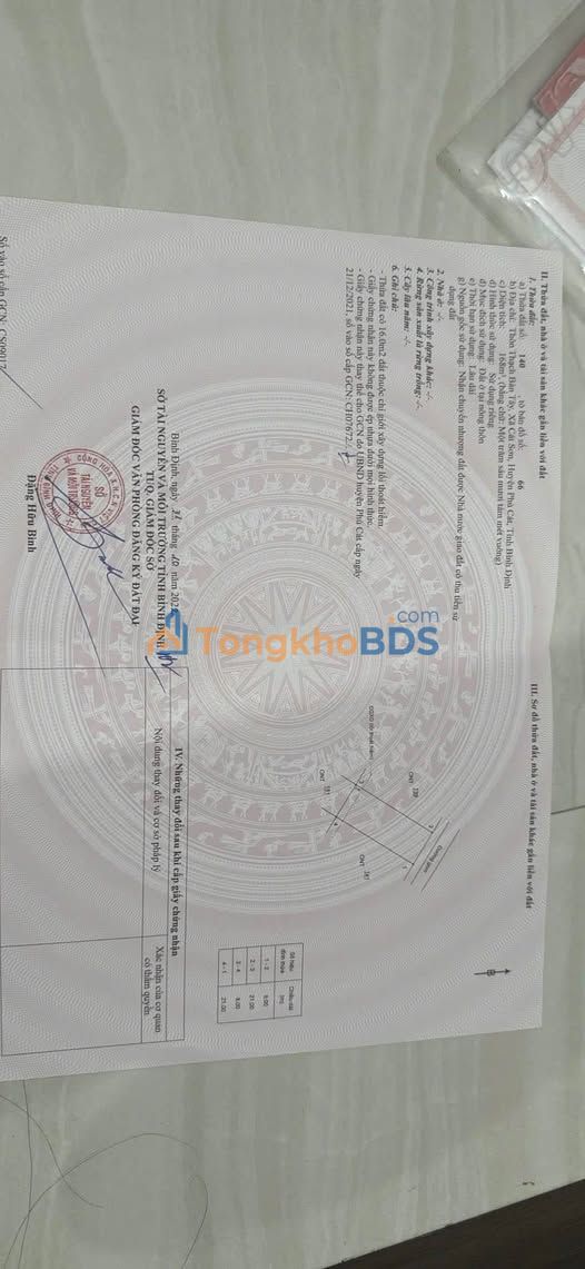 Bán đất mặt tiền Tỉnh lộ Cát Sơn, Phù Cát - 168m², 650 triệu