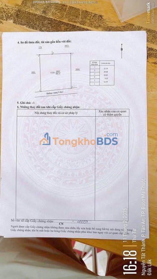 Đất thổ cư Thành Công 500m² 600 triệu - Sổ đỏ chính chủ