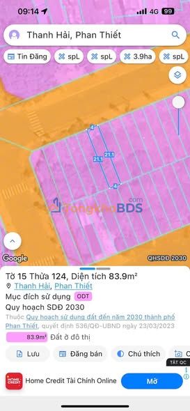 Đất Phú Thủy Phan Thiết 84m² 2.3 tỷ - Sổ đỏ chính chủ