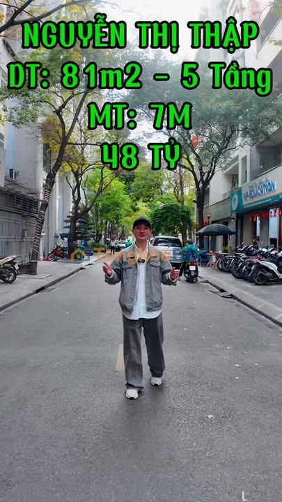 Nhà Mặt Phố Nguyễn Thị Thập 81m² - Vỉa Hè Rộng, Ô Tô Tránh - 48.5 Tỷ