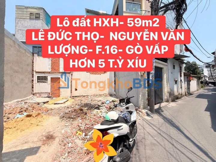 Đất Hẻm Xe Hơi Lê Đức Thọ, Gò Vấp - 59m² Ngang 7.5m - Sổ Hồng Sẵn